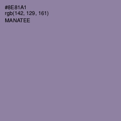 #8E81A1 - Manatee Color Image