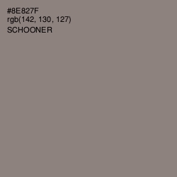 #8E827F - Schooner Color Image