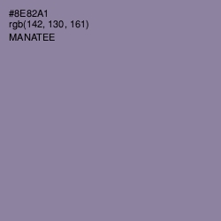 #8E82A1 - Manatee Color Image