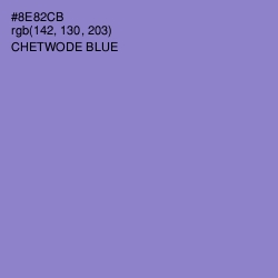 #8E82CB - Chetwode Blue Color Image