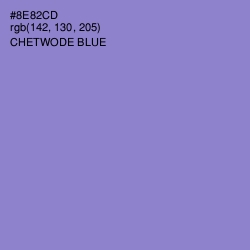 #8E82CD - Chetwode Blue Color Image