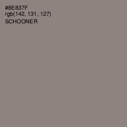 #8E837F - Schooner Color Image