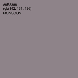 #8E8388 - Monsoon Color Image