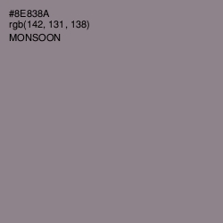 #8E838A - Monsoon Color Image