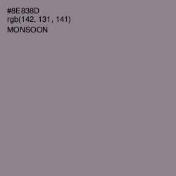 #8E838D - Monsoon Color Image