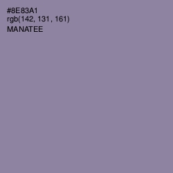 #8E83A1 - Manatee Color Image