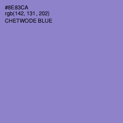 #8E83CA - Chetwode Blue Color Image