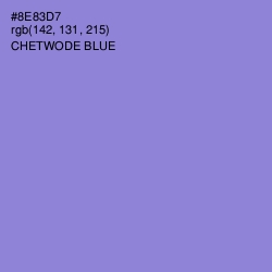 #8E83D7 - Chetwode Blue Color Image