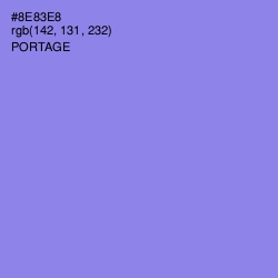 #8E83E8 - Portage Color Image