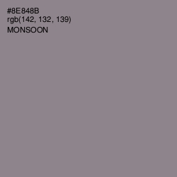 #8E848B - Monsoon Color Image