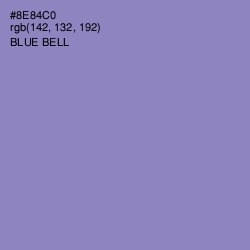 #8E84C0 - Blue Bell Color Image