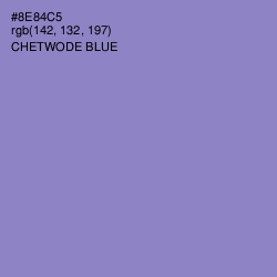 #8E84C5 - Chetwode Blue Color Image