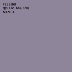 #8E859B - Mamba Color Image