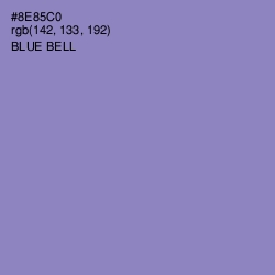 #8E85C0 - Blue Bell Color Image