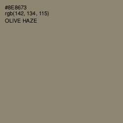 #8E8673 - Olive Haze Color Image