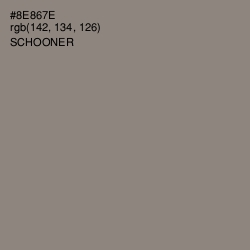 #8E867E - Schooner Color Image