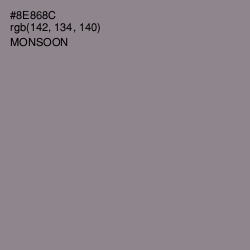 #8E868C - Monsoon Color Image
