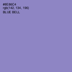 #8E86C4 - Blue Bell Color Image