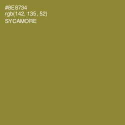 #8E8734 - Sycamore Color Image