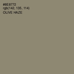 #8E8772 - Olive Haze Color Image