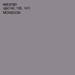 #8E878D - Monsoon Color Image