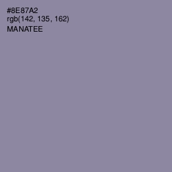 #8E87A2 - Manatee Color Image