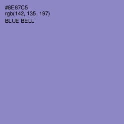 #8E87C5 - Blue Bell Color Image