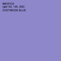 #8E87CA - Chetwode Blue Color Image