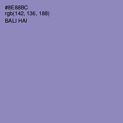 #8E88BC - Bali Hai Color Image