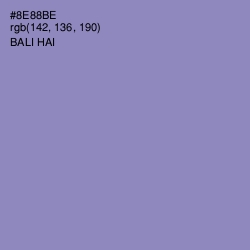 #8E88BE - Bali Hai Color Image