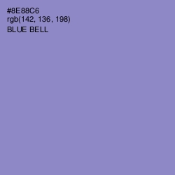 #8E88C6 - Blue Bell Color Image