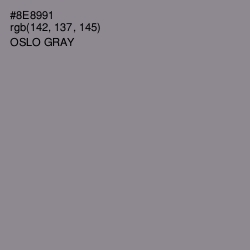 #8E8991 - Oslo Gray Color Image