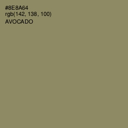 #8E8A64 - Avocado Color Image