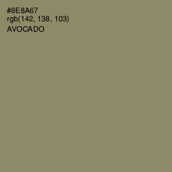 #8E8A67 - Avocado Color Image