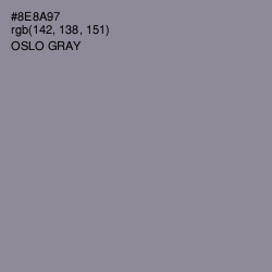 #8E8A97 - Oslo Gray Color Image