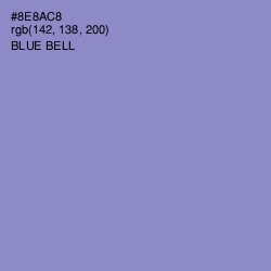 #8E8AC8 - Blue Bell Color Image