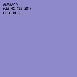 #8E8AC9 - Blue Bell Color Image