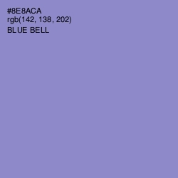 #8E8ACA - Blue Bell Color Image