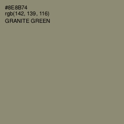 #8E8B74 - Granite Green Color Image