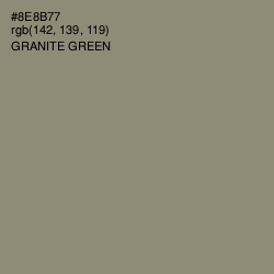 #8E8B77 - Granite Green Color Image