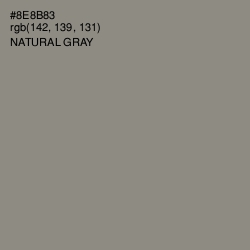 #8E8B83 - Natural Gray Color Image