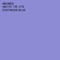#8E8BD5 - Chetwode Blue Color Image