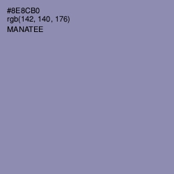 #8E8CB0 - Manatee Color Image