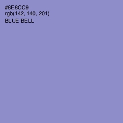 #8E8CC9 - Blue Bell Color Image