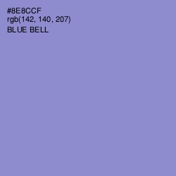 #8E8CCF - Blue Bell Color Image