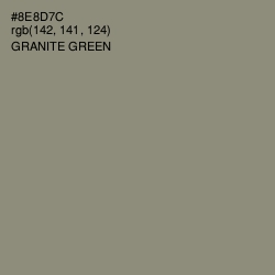 #8E8D7C - Granite Green Color Image