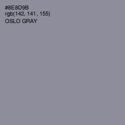 #8E8D9B - Oslo Gray Color Image