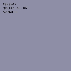 #8E8EA7 - Manatee Color Image