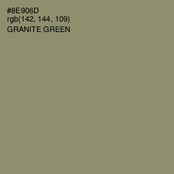 #8E906D - Granite Green Color Image