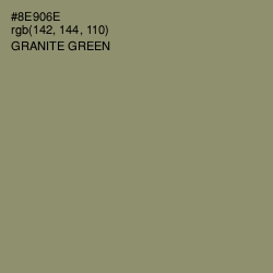 #8E906E - Granite Green Color Image